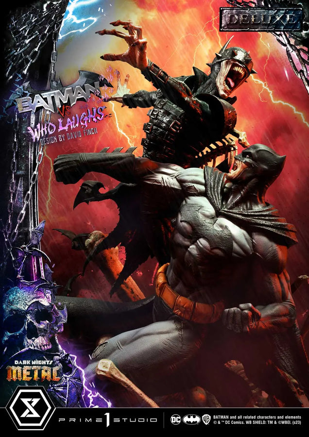 Batman versus Batman Who Laughs (Deluxe Version) Dark Nights: Metal (Comics) – Prime1Studio – ActionFigure Brasil