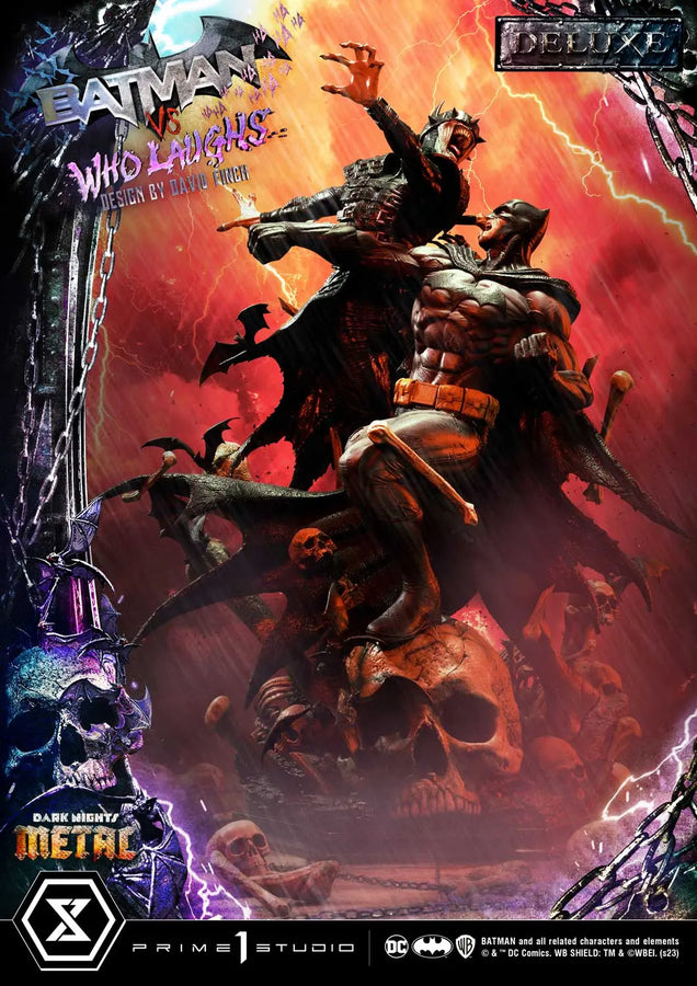 Batman versus Batman Who Laughs (Deluxe Version) Dark Nights: Metal (Comics) – Prime1Studio – ActionFigure Brasil