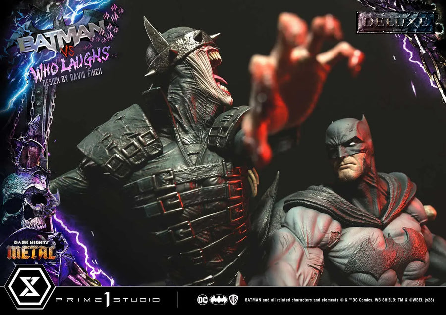 Batman versus Batman Who Laughs (Deluxe Version) Dark Nights: Metal (Comics) – Prime1Studio – ActionFigure Brasil