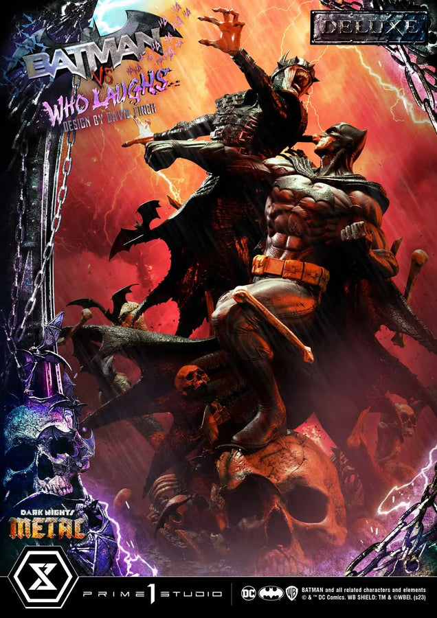 Batman versus Batman Who Laughs (Deluxe Version) Dark Nights: Metal (Comics) – Prime1Studio – ActionFigure Brasil