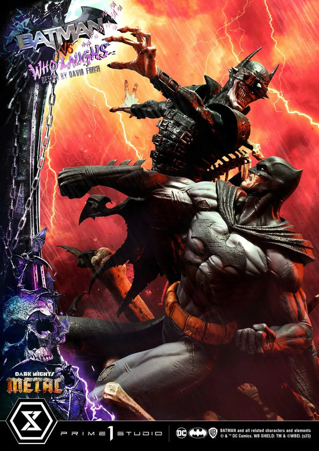 Batman versus Batman Who Laughs (Deluxe Version) Dark Nights: Metal (Comics) – Prime1Studio – ActionFigure Brasil