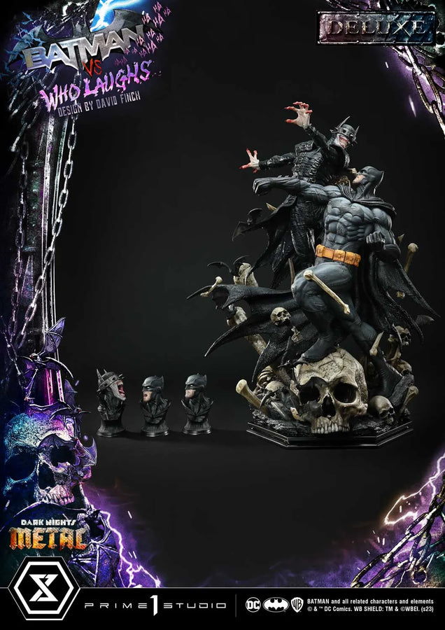 Batman versus Batman Who Laughs (Deluxe Version) Dark Nights: Metal (Comics) – Prime1Studio – ActionFigure Brasil