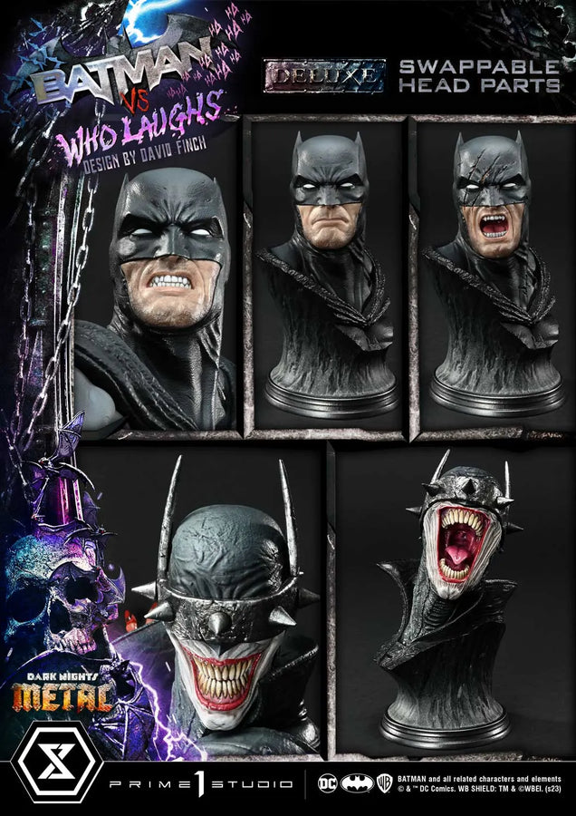 Batman versus Batman Who Laughs (Deluxe Version) Dark Nights: Metal (Comics) – Prime1Studio – ActionFigure Brasil