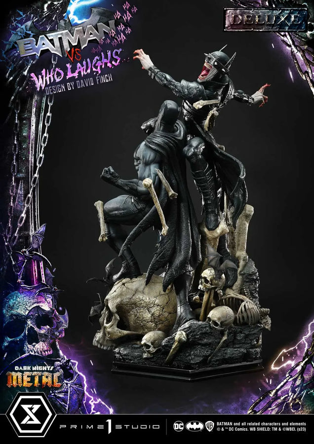 Batman versus Batman Who Laughs (Deluxe Version) Dark Nights: Metal (Comics) – Prime1Studio – ActionFigure Brasil
