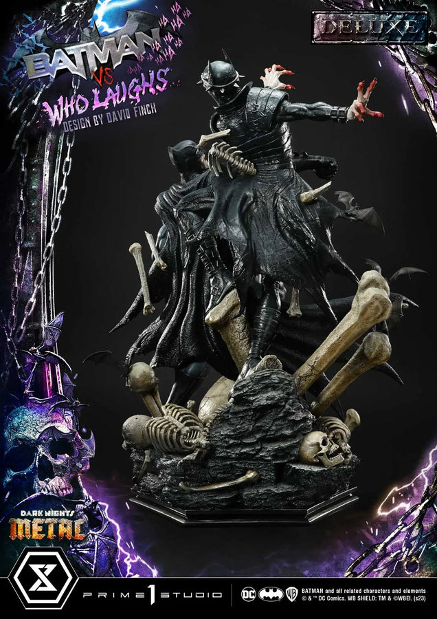 Batman versus Batman Who Laughs (Deluxe Version) Dark Nights: Metal (Comics) – Prime1Studio – ActionFigure Brasil