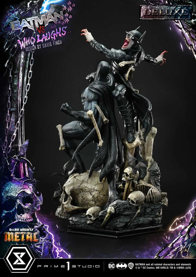 Batman versus Batman Who Laughs (Deluxe Version) Dark Nights: Metal (Comics) – Prime1Studio – ActionFigure Brasil