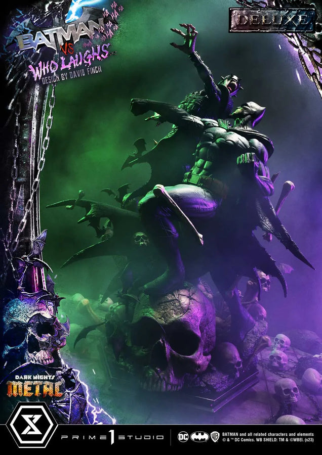 Batman versus Batman Who Laughs (Deluxe Version) Dark Nights: Metal (Comics) – Prime1Studio – ActionFigure Brasil