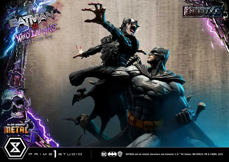 Batman versus Batman Who Laughs (Deluxe Version) Dark Nights: Metal (Comics) – Prime1Studio – ActionFigure Brasil
