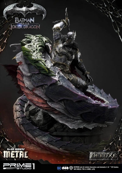 Batman Versus Joker Dragon (Deluxe Version) Dark Nights: Metal (Comics) – Prime1Studio – ActionFigure Brasil