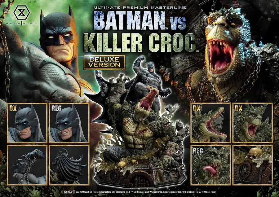 Batman Versus Killer Croc (Deluxe Bonus Version) Batman (Comics) – Prime1Studio – ActionFigure Brasil