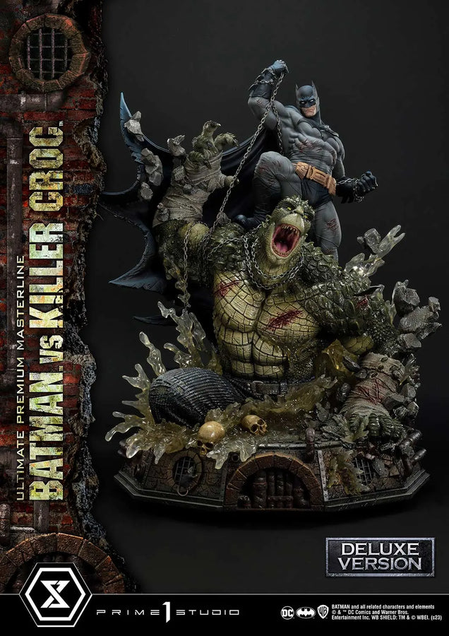 Batman Versus Killer Croc (Deluxe Bonus Version) Batman (Comics) – Prime1Studio – ActionFigure Brasil