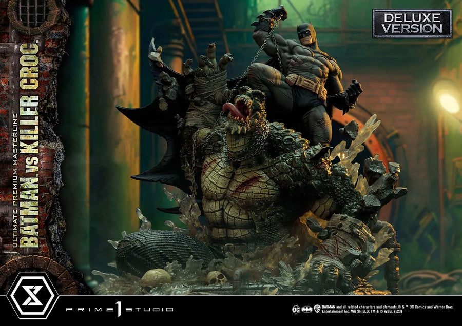 Batman Versus Killer Croc (Deluxe Bonus Version) Batman (Comics) – Prime1Studio – ActionFigure Brasil