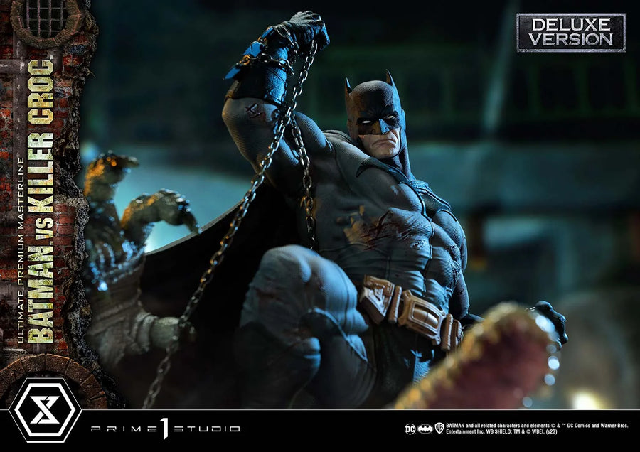 Batman Versus Killer Croc (Deluxe Bonus Version) Batman (Comics) – Prime1Studio – ActionFigure Brasil