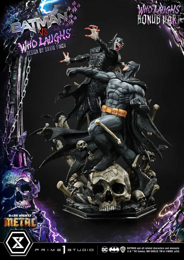Batman vs Batman Who Laughs (Deluxe Bonus Version) - LIMITED EDITION: 30 (Deluxe Bonus Version) – Prime 1 Studio – ActionFigure Brasil