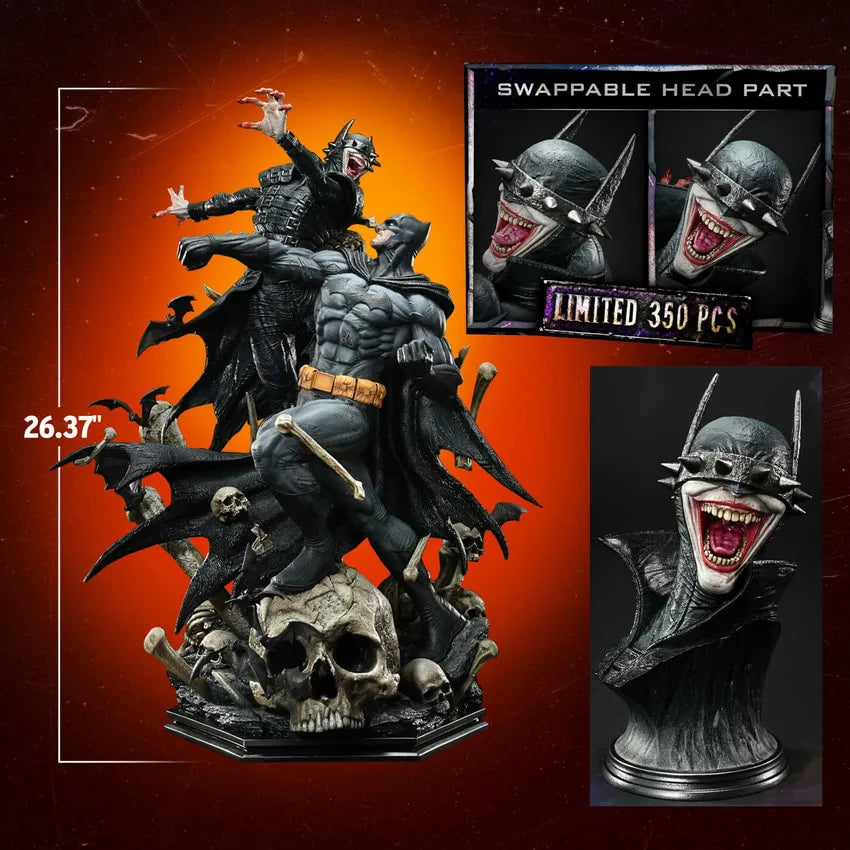 Batman vs Batman Who Laughs (Deluxe Bonus Version) - LIMITED EDITION: 30 (Deluxe Bonus Version) – Prime 1 Studio – ActionFigure Brasil