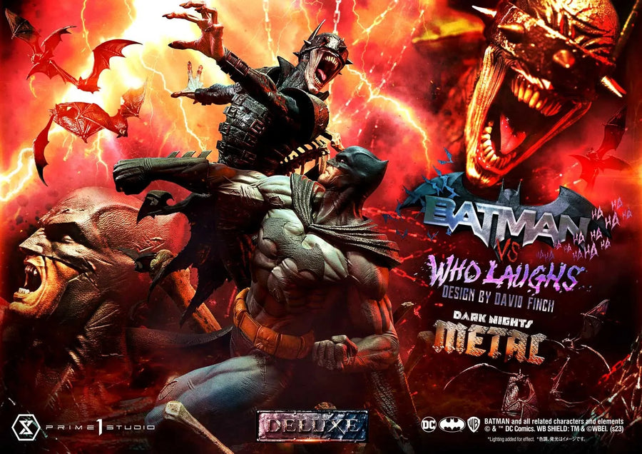 Batman vs Batman Who Laughs (Deluxe Version) - LIMITED EDITION: 30 (Deluxe Version) – Prime 1 Studio – ActionFigure Brasil