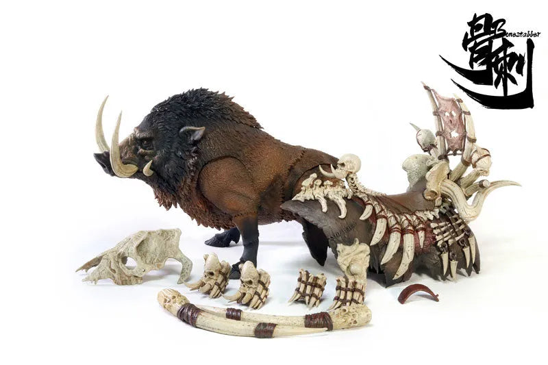 Battle Boar - Bone Spikes - Brown - 1/12 (D20studio)ㅤ – D20 Studio – ActionFigureBrasil