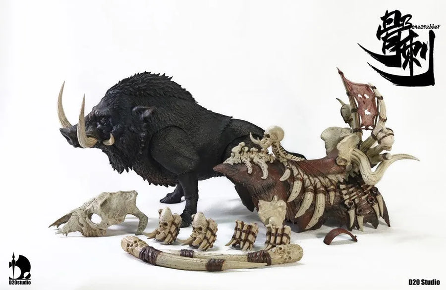 Battle Boar - Bone Stabber - Black - 1/12 (D20studio)ㅤ – D20 Studio – ActionFigureBrasil