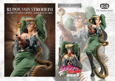 Battle Tendency - Jojo no Kimyou na Bouken - Rudol Von Stroheim - Statue Legend #41 (Di molto bene)ㅤ – Di Molto Bene – ActionFigureBrasil — ângulo diferente