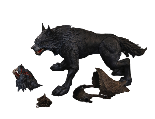 Battle Wolf - Iron Blade - Basic Edition - Black - 1/12 (D20studio)ㅤ – D20 Studio – ActionFigureBrasil