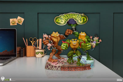 Battletoads Brawler Collection - LIMITED EDITION: 350 (Battletoads Brawler Set) – PCS – ActionFigure Brasil — iluminação de estúdio
