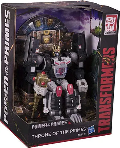 Beast Wars - Amalgamous Prime - Nexus Prime - Optimus Primal - Prima Prime - The Thirteen - Power of the Primes PP-43 - Throne of the Primes (Takara Tomy)ㅤ – Takara Tomy – ActionFigureBrasil — ângulo diferente
