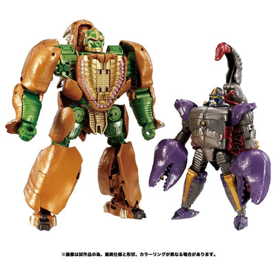Beast Wars - Rhinox - Scorpos - Transformers Beast Wars Vintage (BWVS-02) - Voyager Class - Gankyou no Taiketsu (Takara Tomy)ㅤ – Takara Tomy – ActionFigureBrasil