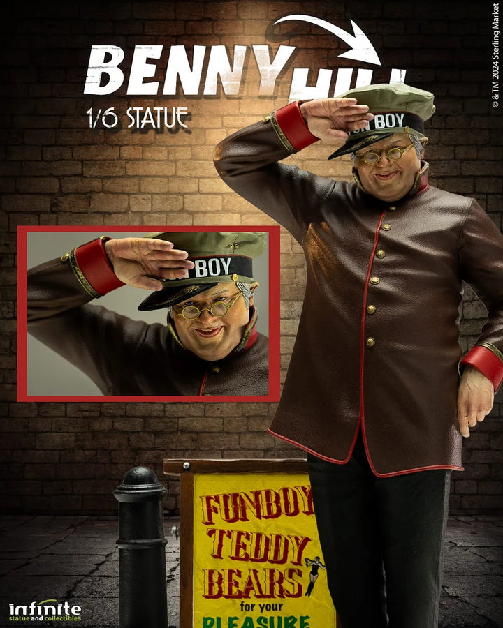 Benny Hill - LIMITED EDITION: TBD – Infinite Statue – ActionFigure Brasil