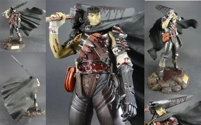 Berserk - Guts - Black Swordsman PVC/ Limited Splashing Blood Version (Art of War)ㅤ – Art of War – ActionFigureBrasil