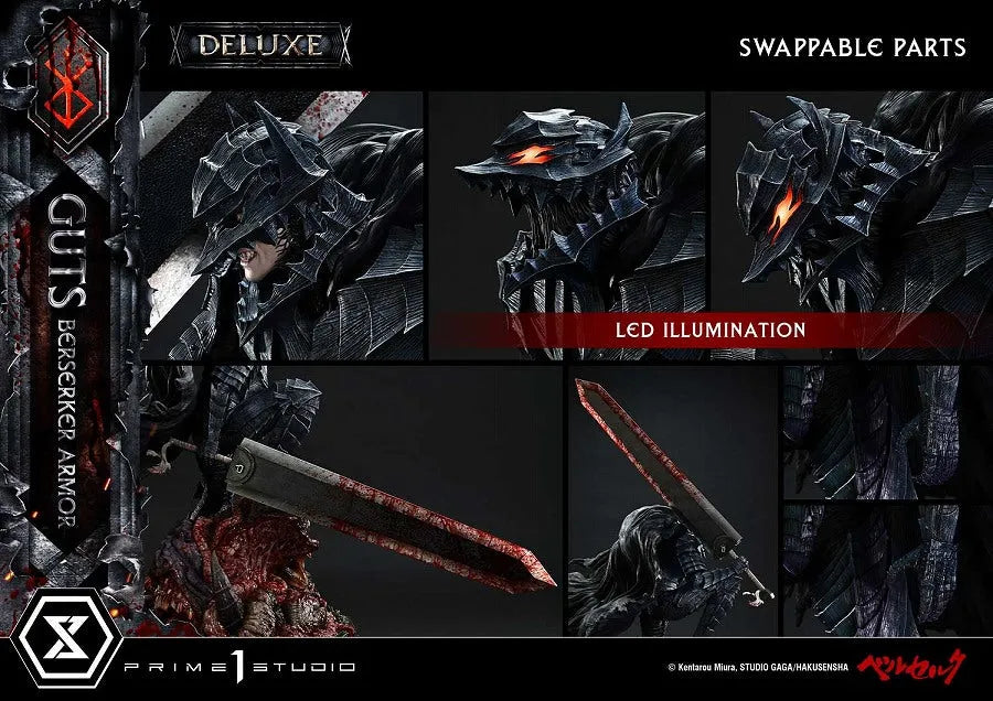 Berserk - Guts - Ultimate Premium Masterline - 1/4 - Berserker Armor, Grunbeld VS Guts, DX Version (Prime 1 Studio)ㅤ – Prime 1 Studio – ActionFigureBrasil