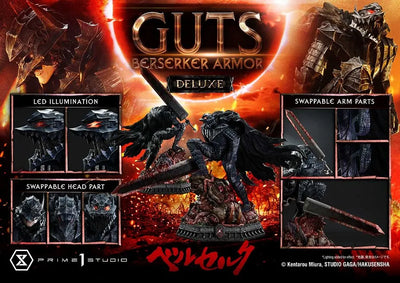 Berserk - Guts - Ultimate Premium Masterline - 1/4 - Berserker Armor, Grunbeld VS Guts, DX Version (Prime 1 Studio)ㅤ – Prime 1 Studio – ActionFigureBrasil — ambientada