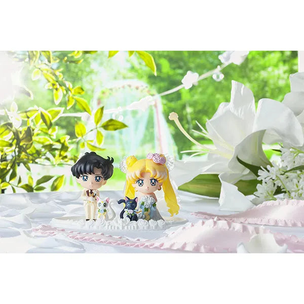 Bishoujo Senshi Sailor Moon - Artemis - Chiba Mamoru - Luna - Tsukino Usagi - Petit Chara Happy Wedding - Petit! Chara Seriesㅤ – MegaHouse – ActionFigureBrasil