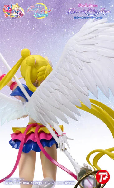 Bishoujo Senshi Sailor Moon Cosmos - Wonder Statue - Eternal Sailor Moon (Plex)ㅤ – PLEX – ActionFigureBrasil — com base expositora