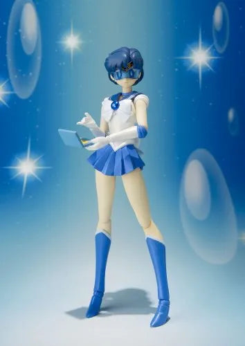 Bishoujo Senshi Sailor Moon - Sailor Mercury - S.H.Figuarts (Bandai)ㅤ – Bandai – ActionFigureBrasil — com base expositora
