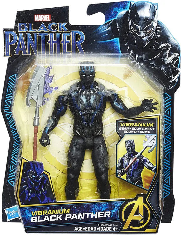 Black Panther - Hasbro Action Figure: 6 Inch / Basic - Black Panther (Vibranium Suit)ㅤ – Hasbro – ActionFigureBrasil