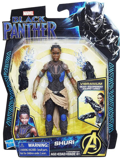 Black Panther - Hasbro Action Figure: 6 Inch / Basic - Shuriㅤ – Hasbro – ActionFigureBrasil — ângulo diferente
