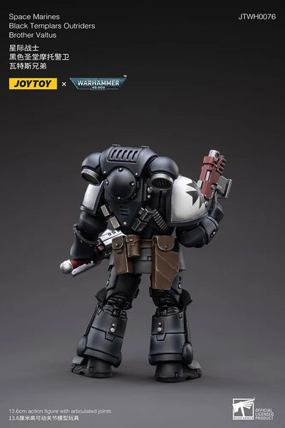 Black Templars Outriders Brother Valtus – Joytoy – ActionFigure Brasil — com base expositora