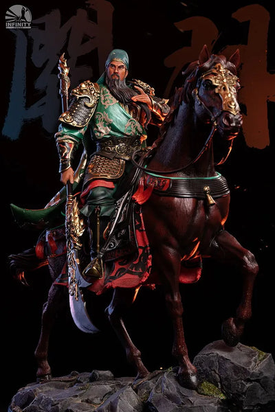 Blade-Wielding Guan Yu (Colored Version) – Infinity Studio – ActionFigure Brasil — ambientada