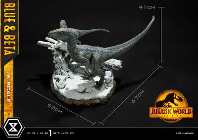 Blue & Beta (Regular Version) Jurassic World: Dominion (Film) – Prime1Studio – ActionFigure Brasil