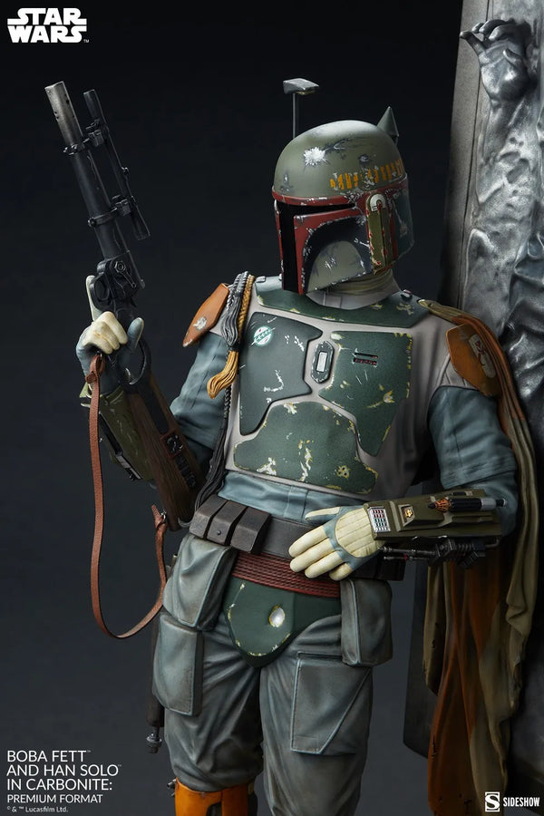 Boba Fett and Han Solo in Carbonite - LIMITED EDITION: 1250 – Sideshow Collectibles – ActionFigure Brasil