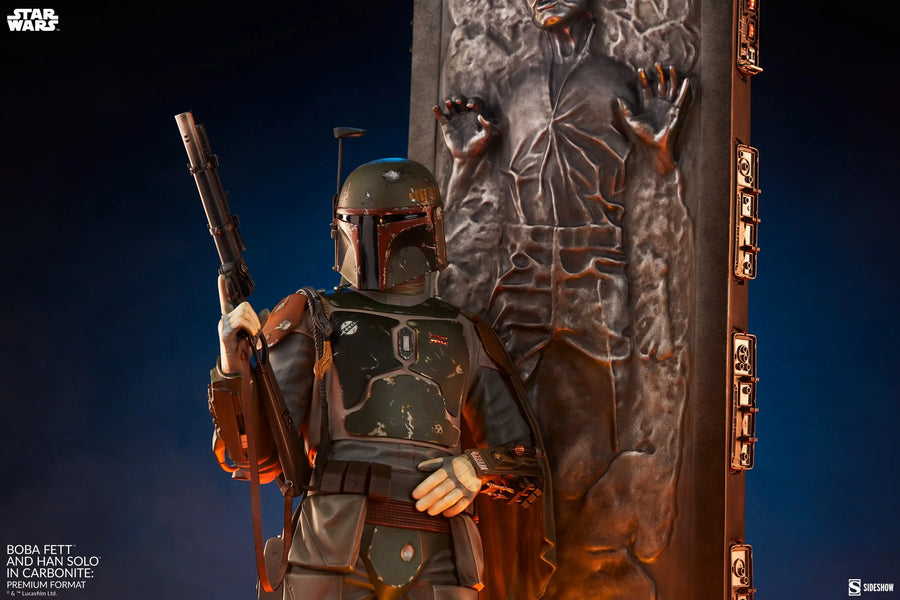 Boba Fett and Han Solo in Carbonite - LIMITED EDITION: 1250 – Sideshow Collectibles – ActionFigure Brasil