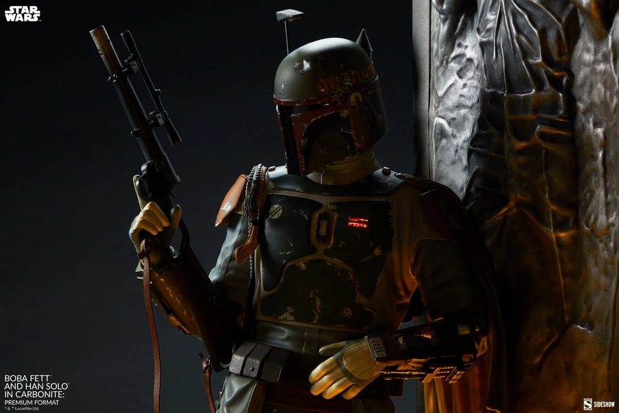 Boba Fett and Han Solo in Carbonite - LIMITED EDITION: 1250 – Sideshow Collectibles – ActionFigure Brasil