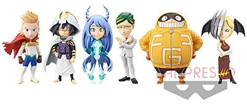 Boku no Hero Academia - Tatsuma Ryuuko - Toyomitsu Taishirou - Sir Nighteye - Hadou Nejire - Amajiki Tamaki - Toogata Mirio - World Collectable Figure Vol.5 - Set of 6 Figures (Bandai Spirits)ㅤ – Bandai Spirits – ActionFigureBrasil