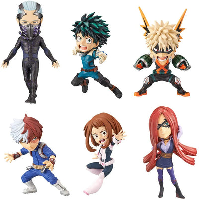 Boku no Hero Academia: The Movie Heroes Rising - Nine - Midoriya Izuku - Bakugo Katsuki - Todoroki Shoto - Uraraka Ochaco - Slice - World Collectible Figure - Set of 6 Figures (Banpresto)ㅤ – Banpresto – ActionFigureBrasil