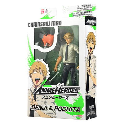 BONECO BANDAI ANIME HEROES CHAINSAW MAN - DENJI & POCHITA (37027)
