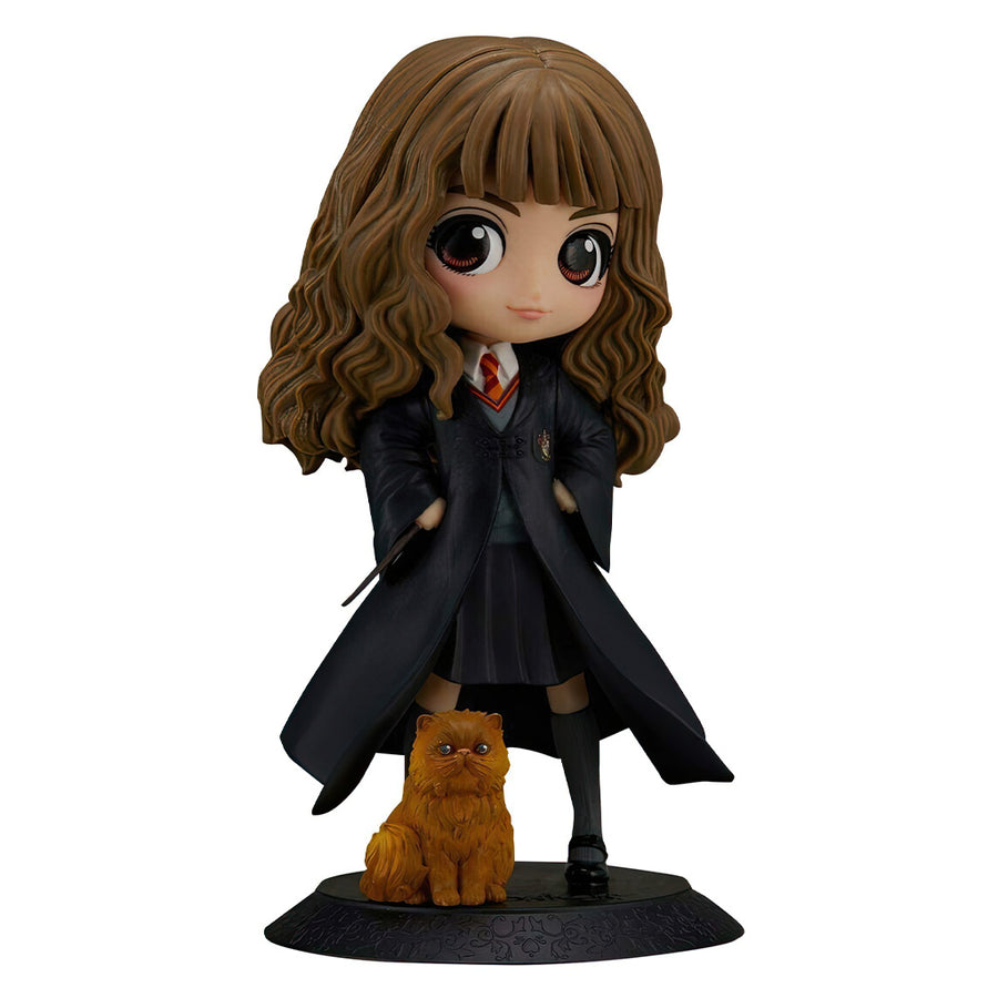 ESTÁTUA BANPRESTO QPOSKET HARRY POTTER - HERMIONE WITH CROOKSHANKS 16651