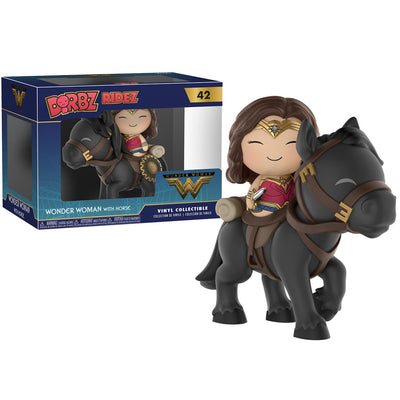 BONECO FUNKO DORBZ DC COMICS RIDEZ - WONDER WOMAN WITH HORSE - 42
