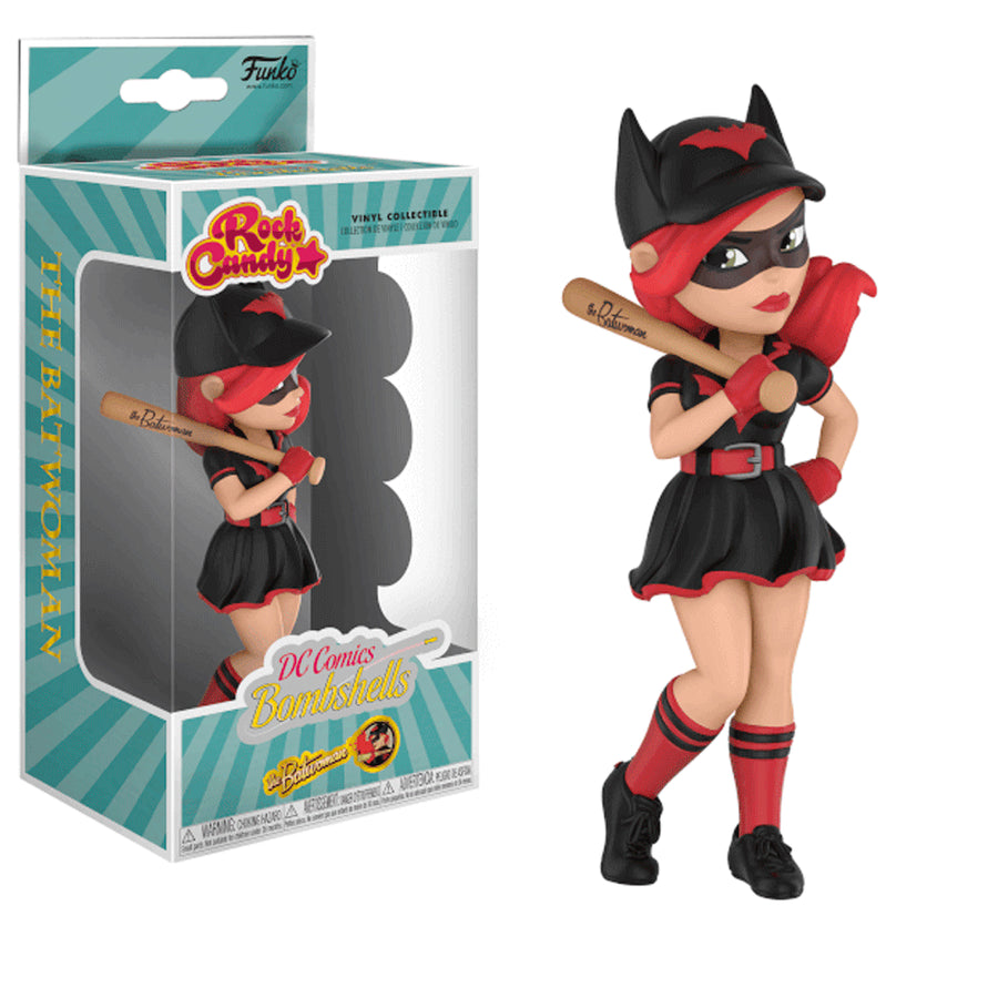 BONECO FUNKO ROCK CANDY - BOMBSHELLS BATWOMAN BRINDE
