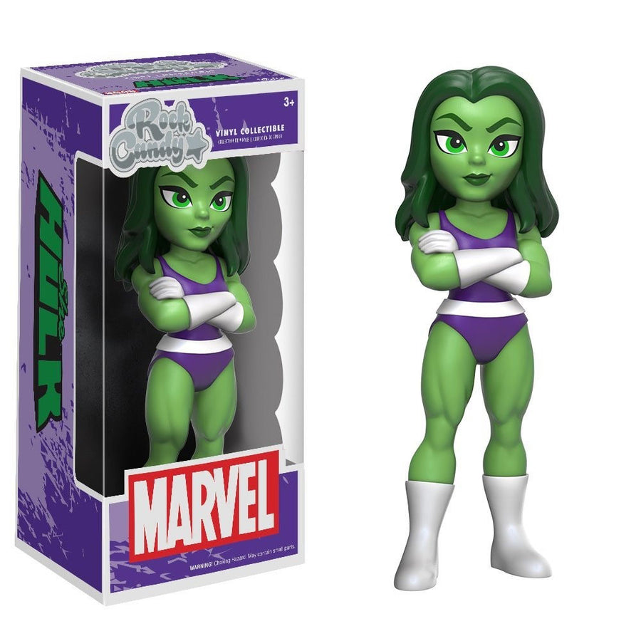 BONECO FUNKO ROCK CANDY MARVEL SHE -HULK BRINDE
