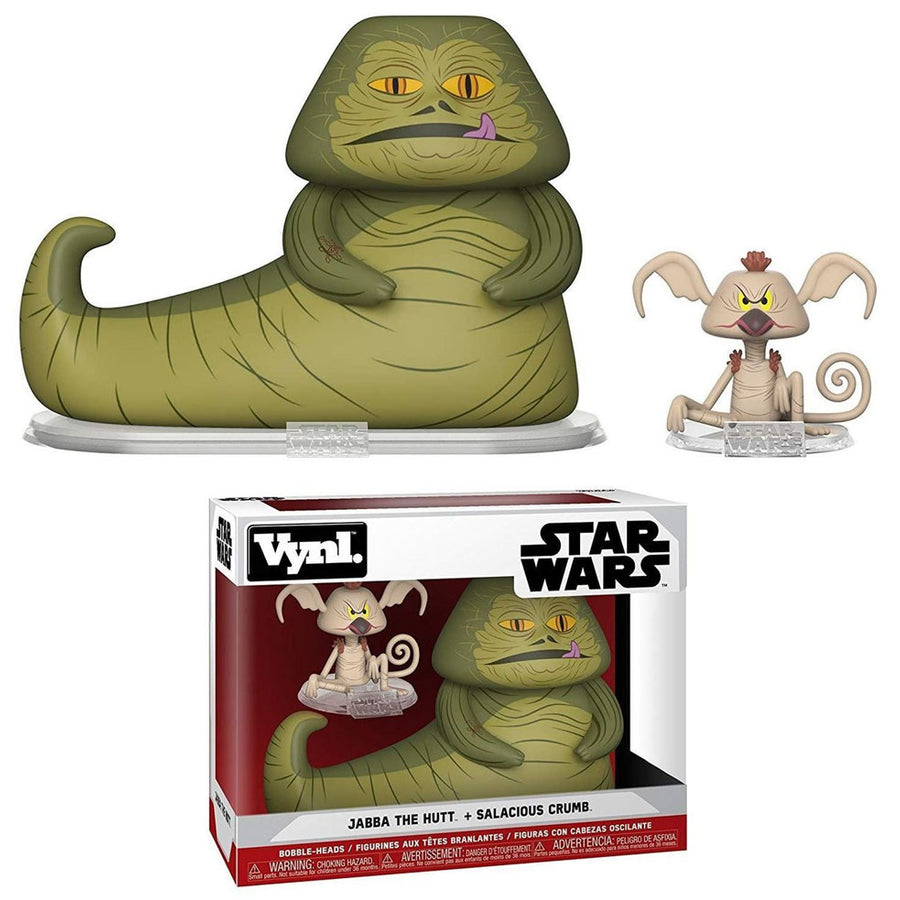 BONECO FUNKO VYNL - STAR WARS JABBA THE HUTT + SALACIOUS CRUMB 2PACK BRINDE